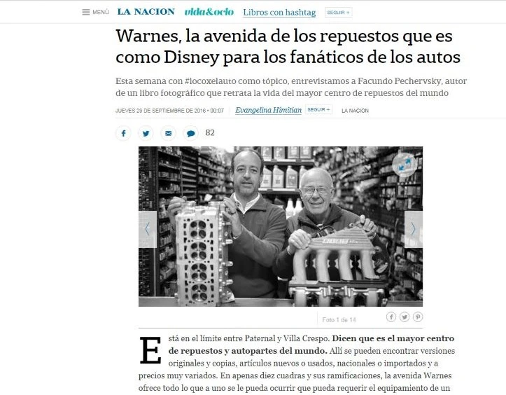 Nota La Nación - Lamperti en Warnes